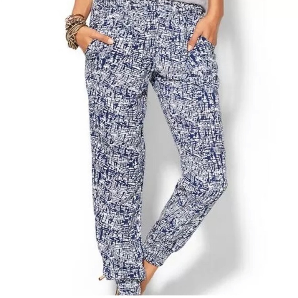Hive & Honey Black and White Ankle Harem Style Pants
